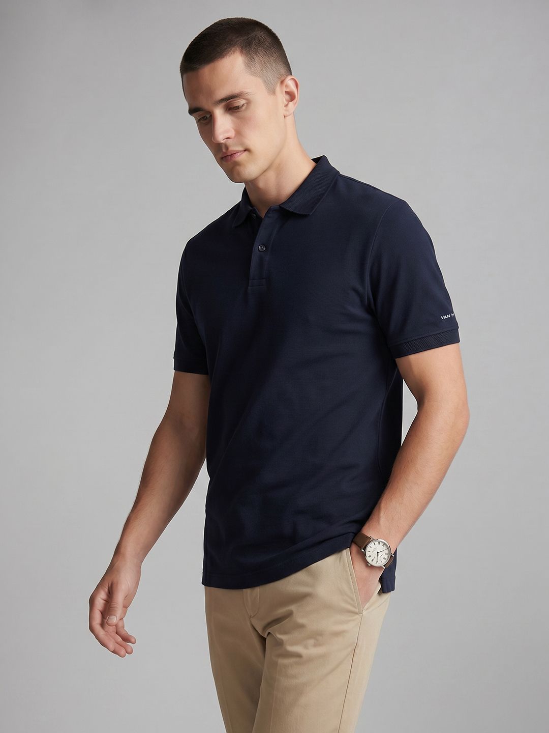 Van Heusen Textured Polo Collar T-shirt-image-35