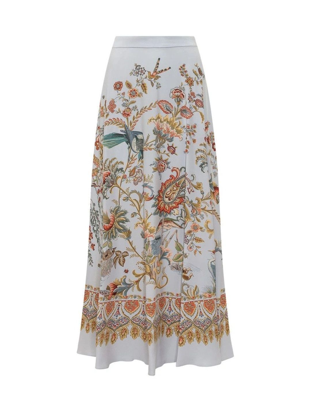 ETRO Women Pure Silk Floral Maxi A-Line Skirt-picture-58