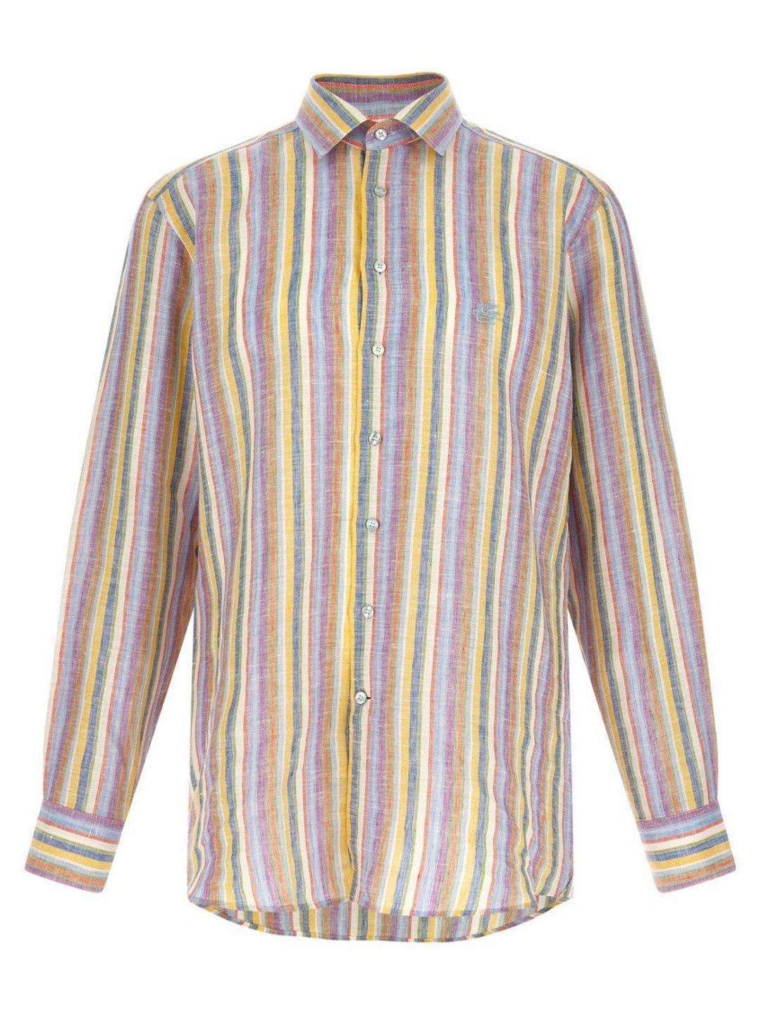 ETRO Multicolor Striped Linen Shirt-picture-52