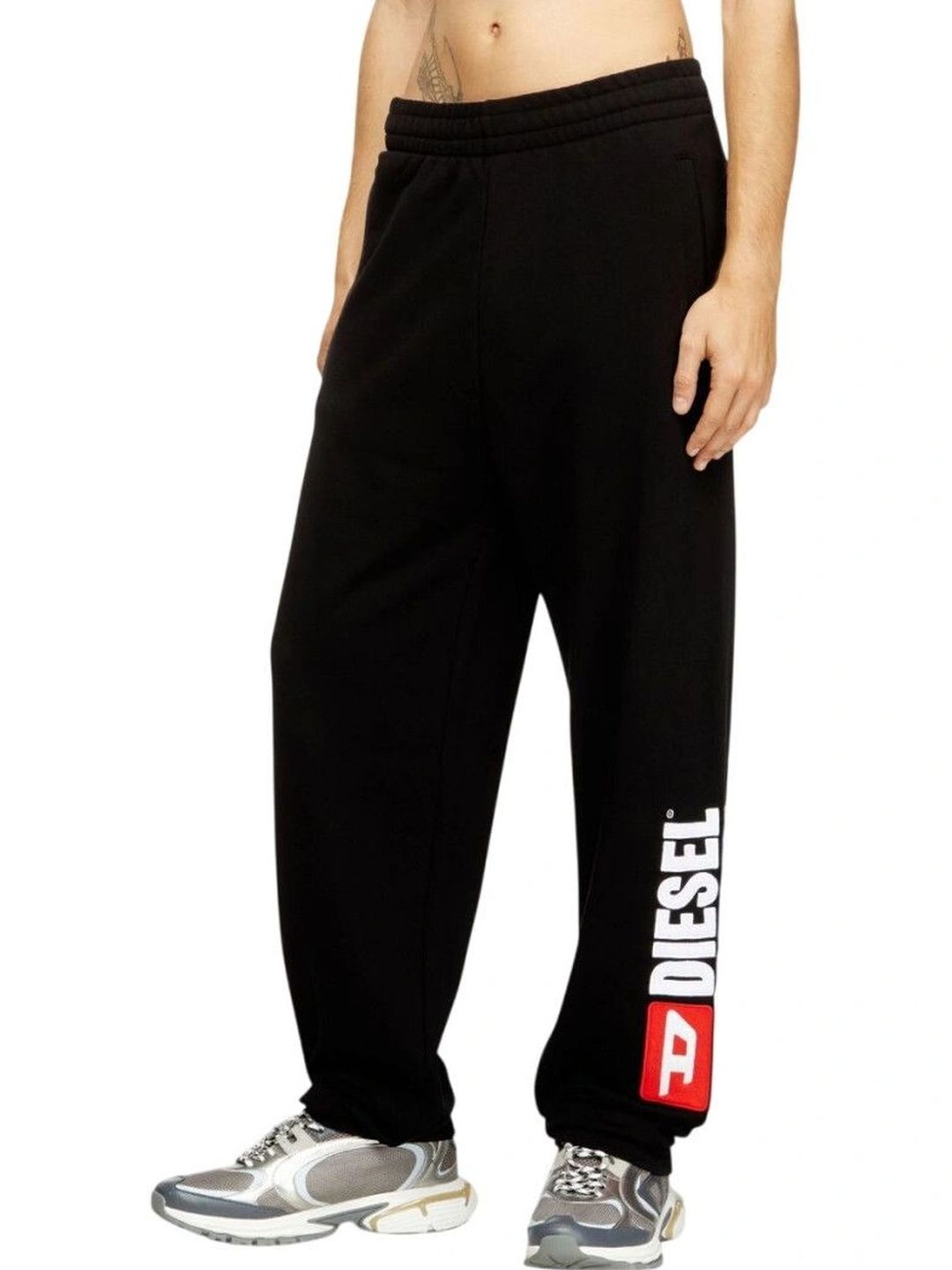 DIESEL Men Relaxed Fit Brand Logo Training Track Pants-picture-44