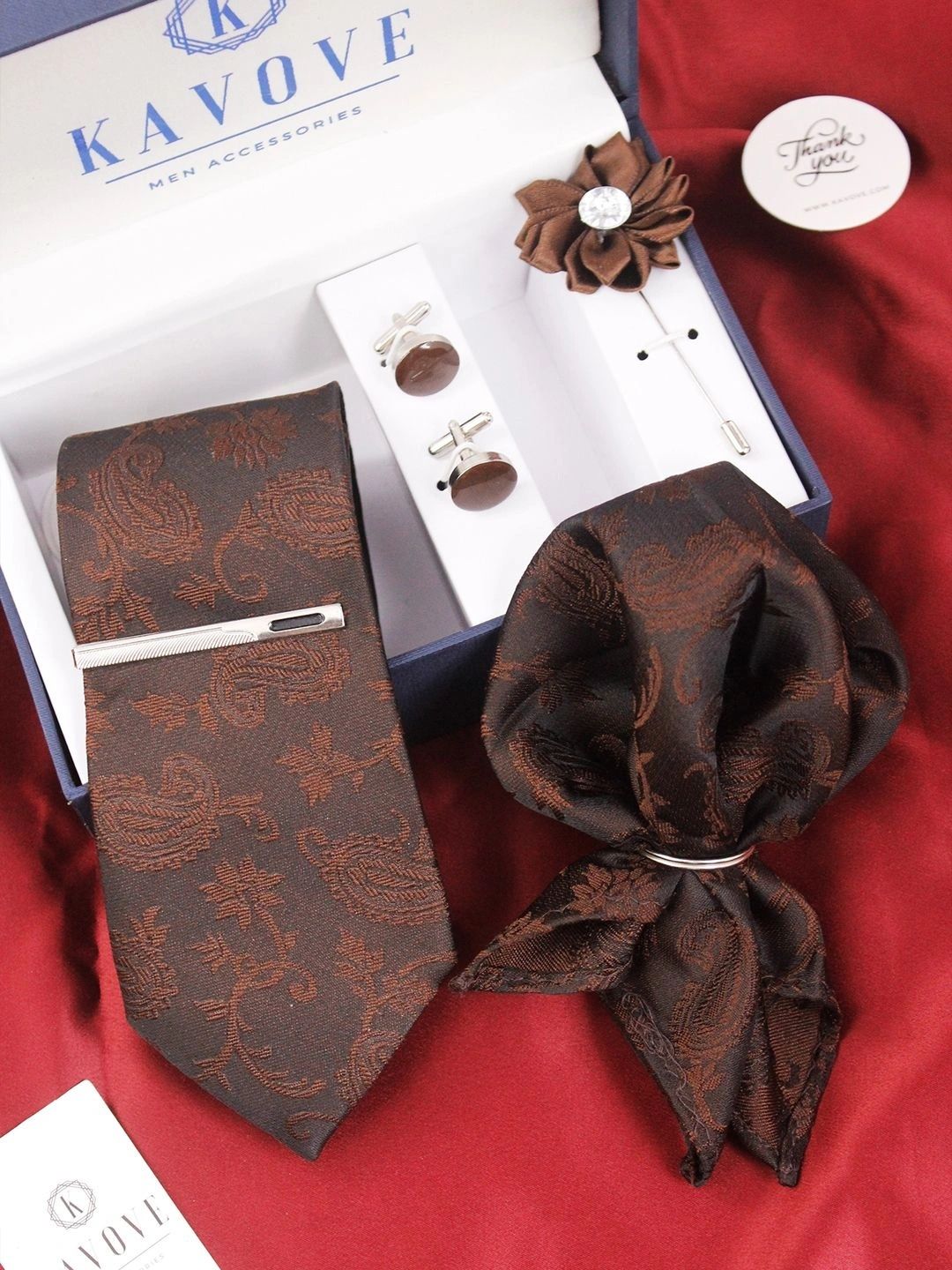 Kavove Men Printed Broad Tie-picture-37