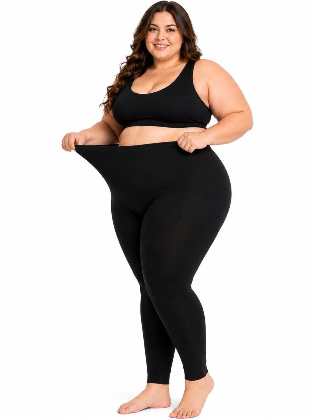 SECRETS BY ZEROKAATA Plus Size Stretchable Winter Fur Fleece Thermal Bottoms-picture-37