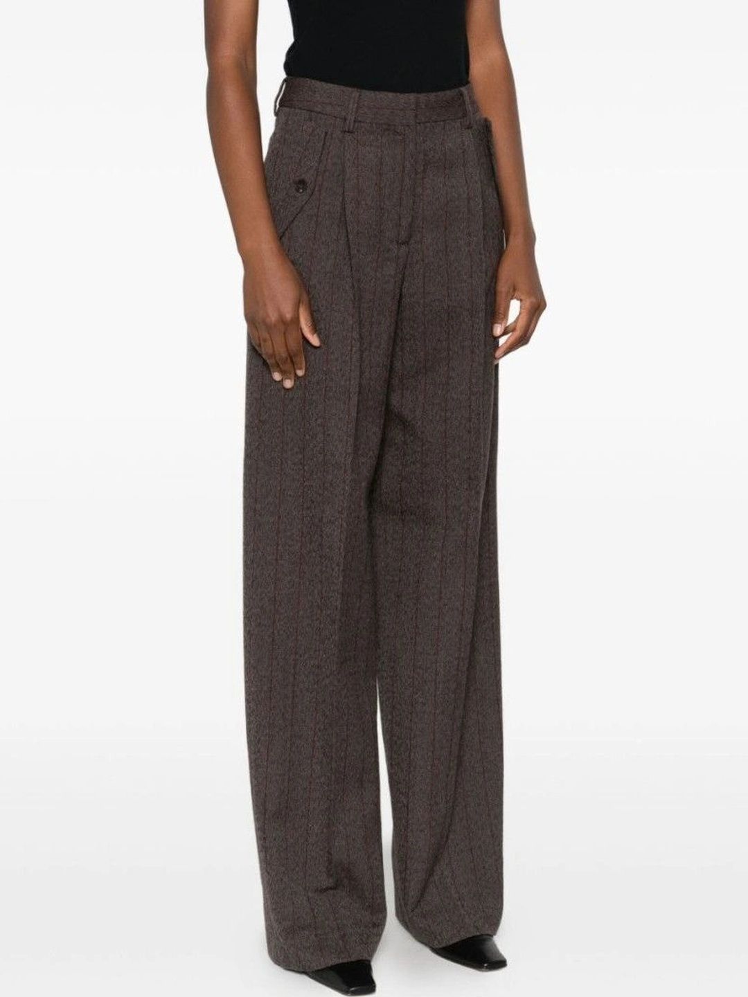 Golden Goose Women Striped High-Rise Trousers-picture-34