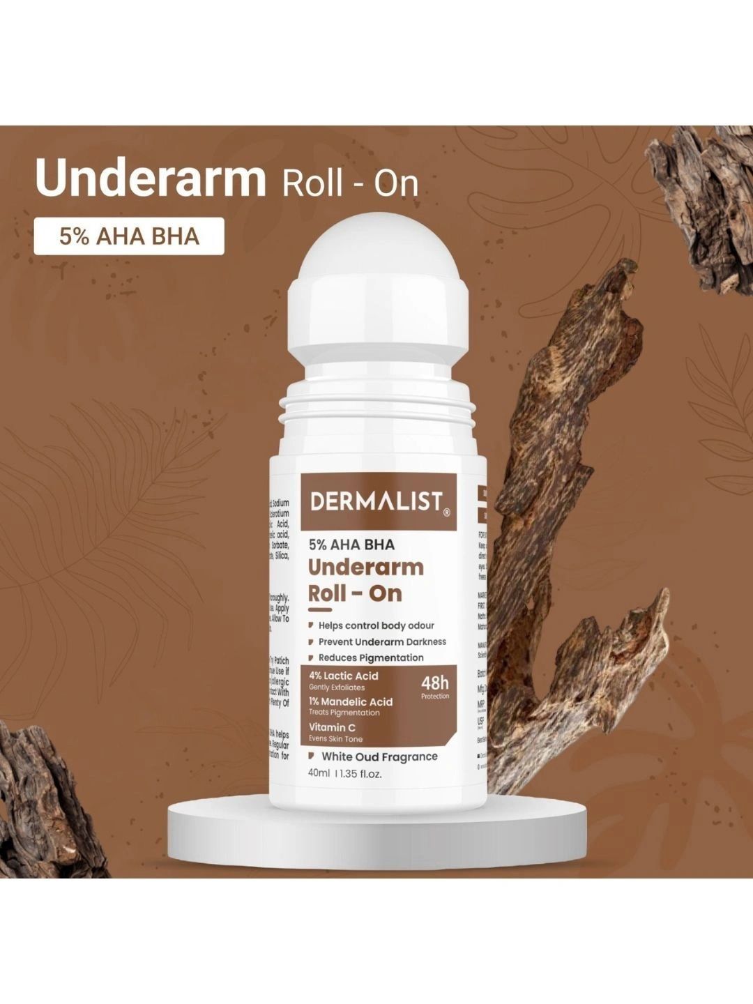 Dermalist 5% AHA BHA Underarm Roll-On - 40 ml-picture-56