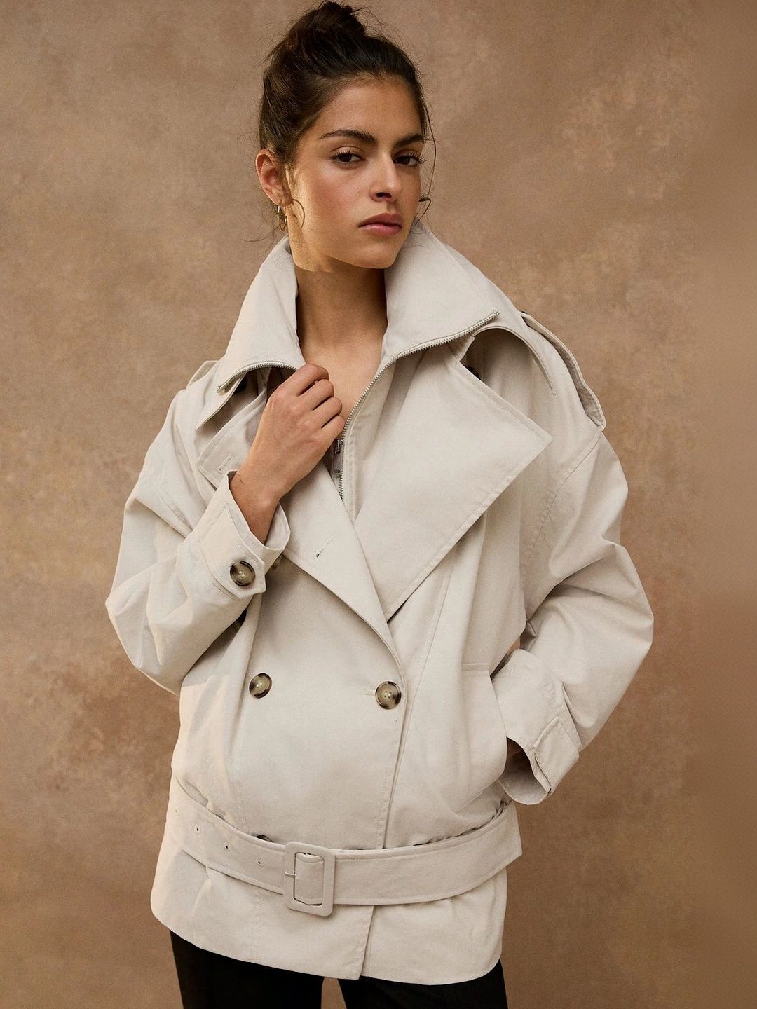 NEXT Notched Lapel Regular Trench Coat-picture-40