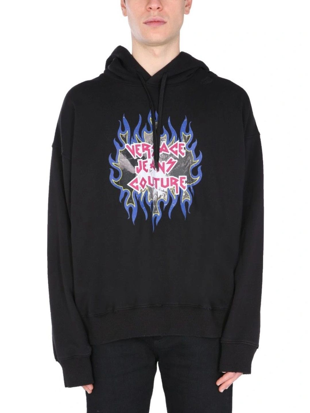 Versace Jeans Couture Men Printed Hooded Sweatshirt-picture-12
