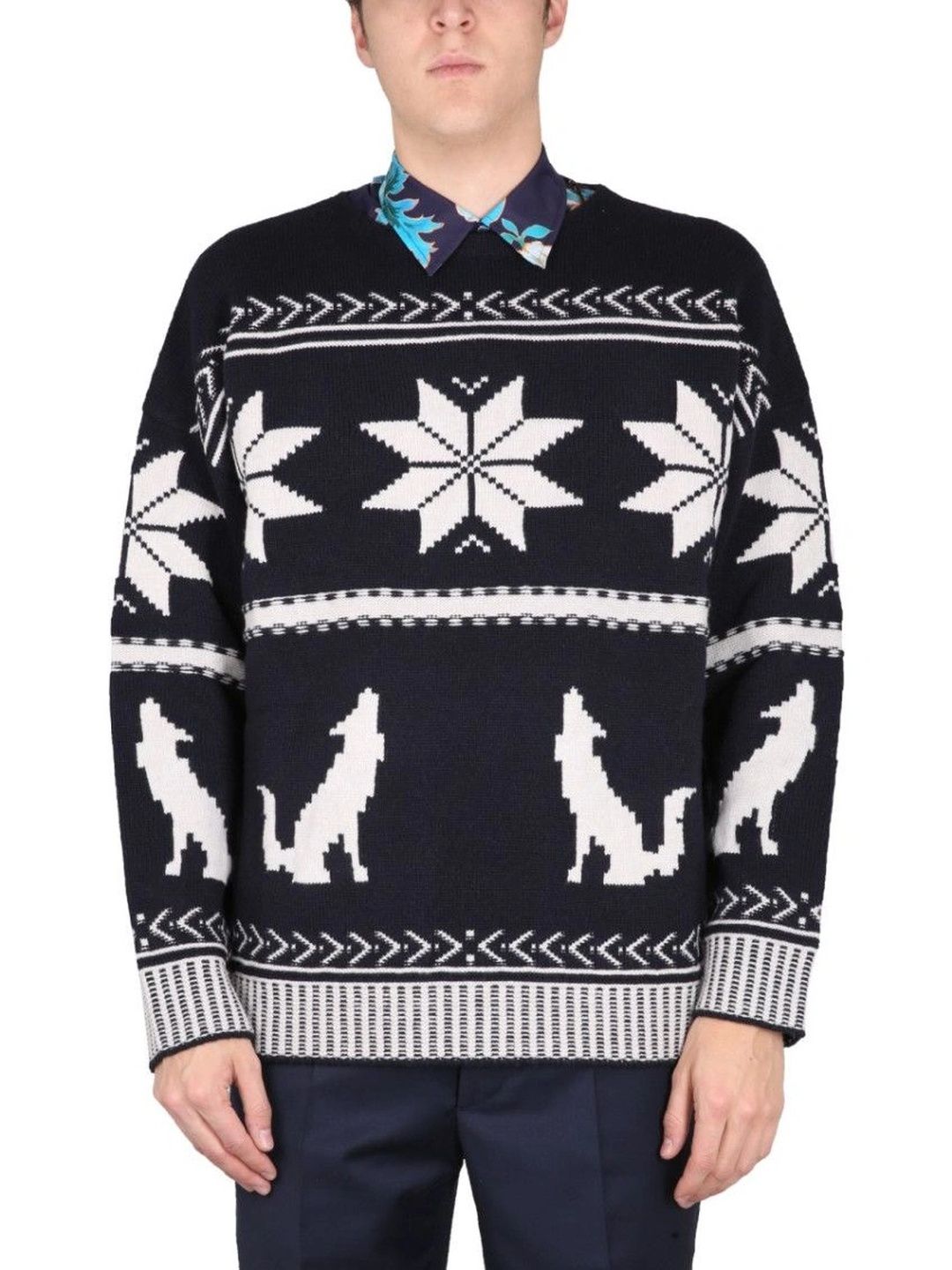 ETRO Men Fair Isle Printed Woollen Pullover-picture-35