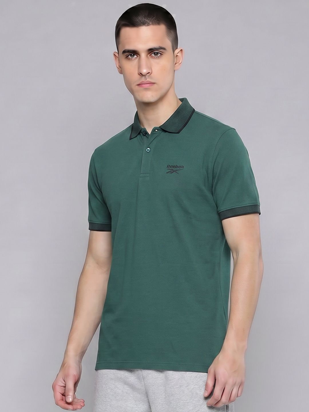 Reebok Knitted Polo Collar T-shirt-image-35