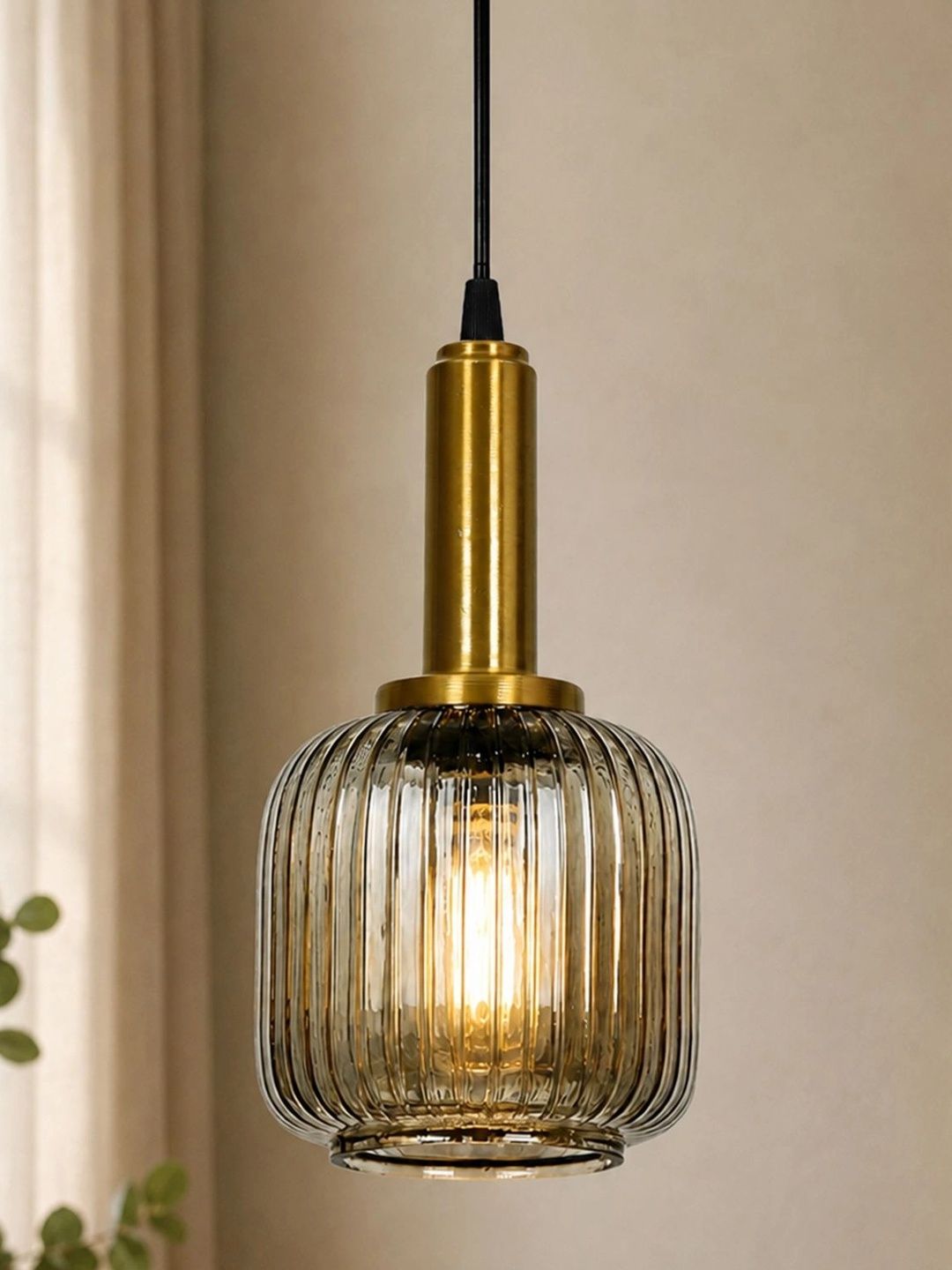 Glowhere Black Textured Glass Contemporary Ceiling Lamp-picture-42