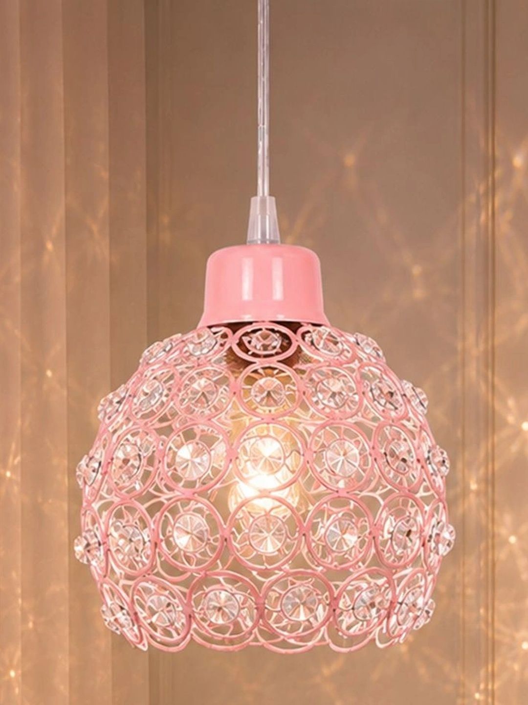 Glowhere Pink Textured Ceiling Lamp-picture-50