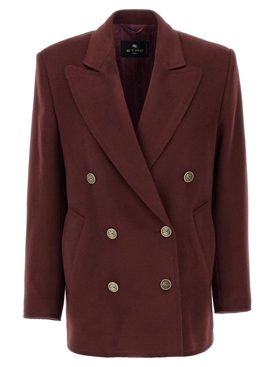 ETRO Maroon Double-breasted blazer-picture-20