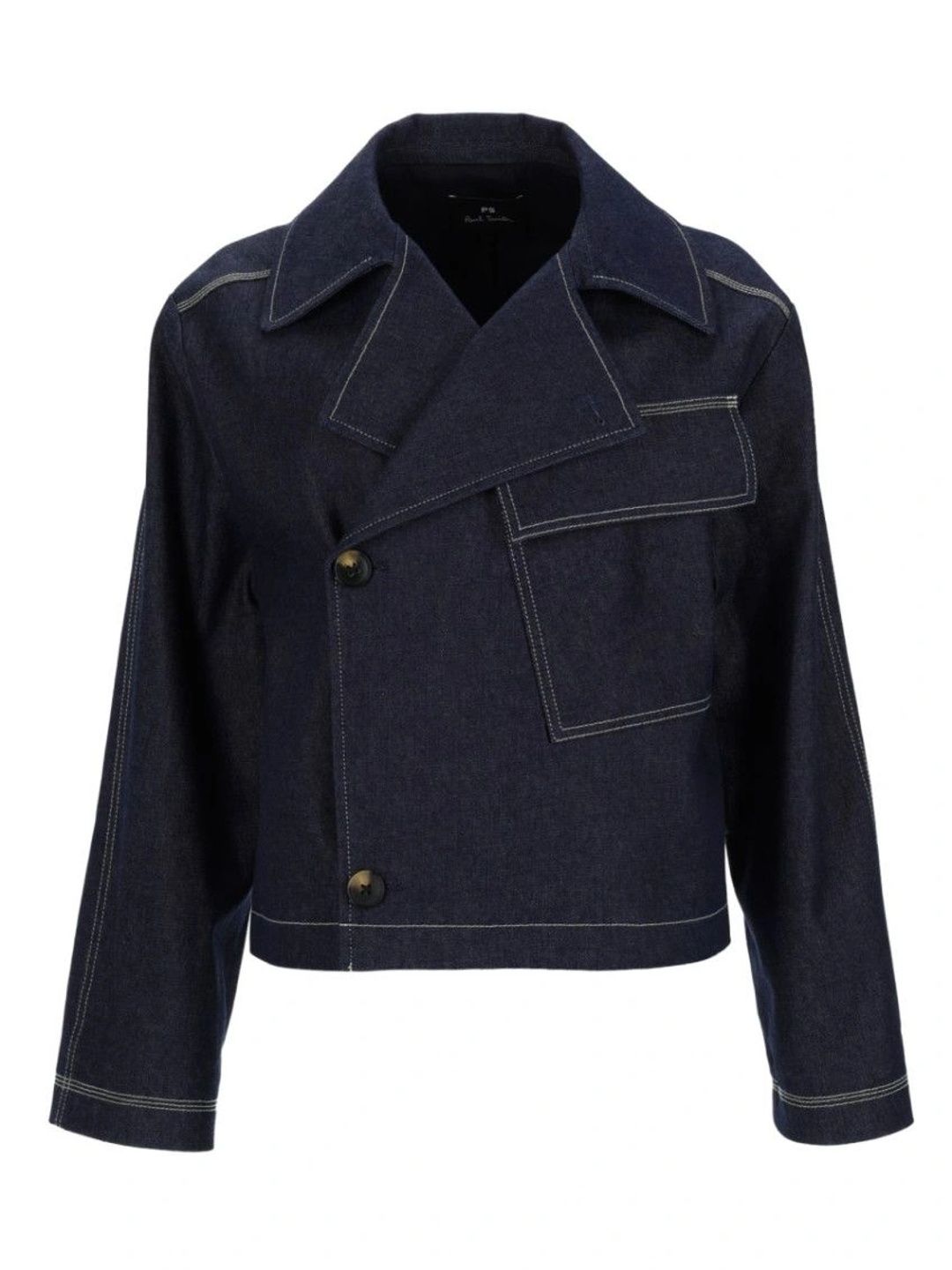 PS By Paul Smith Women Crop Denim Jacket-picture-11