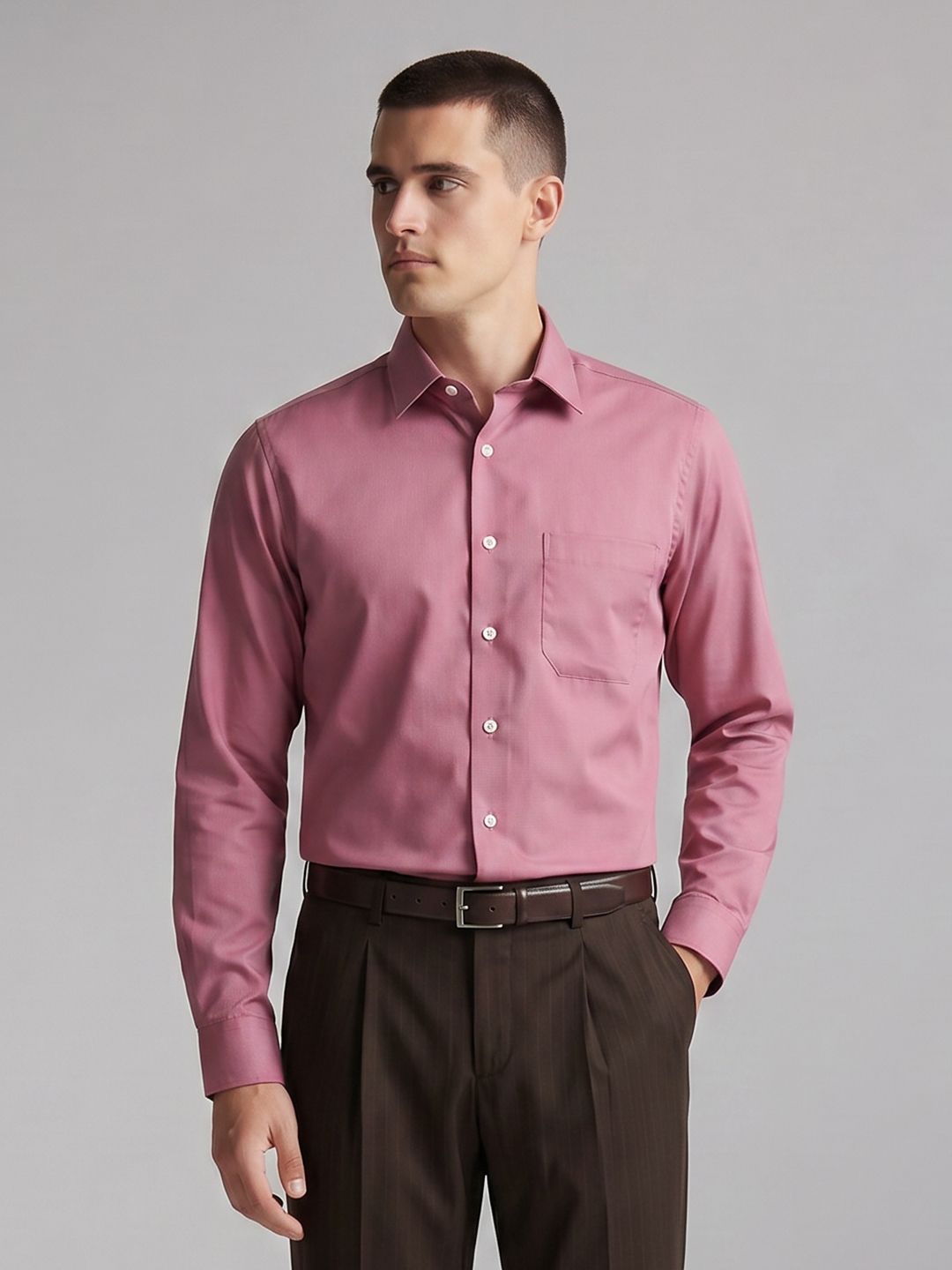 Louis Philippe Slim Fit Pure Cotton Formal Shirt-picture-41