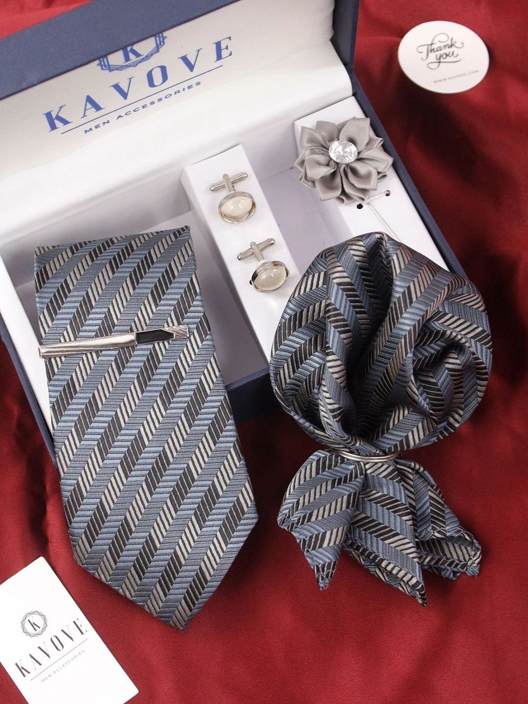 Kavove Men Printed Broad Tie-picture-35