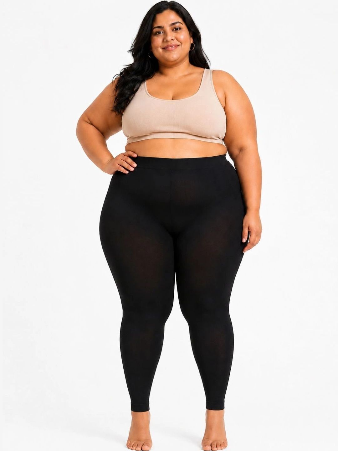 SECRETS BY ZEROKAATA Plus Size Stretchable Winter Fur Fleece Thermal Bottoms-picture-40