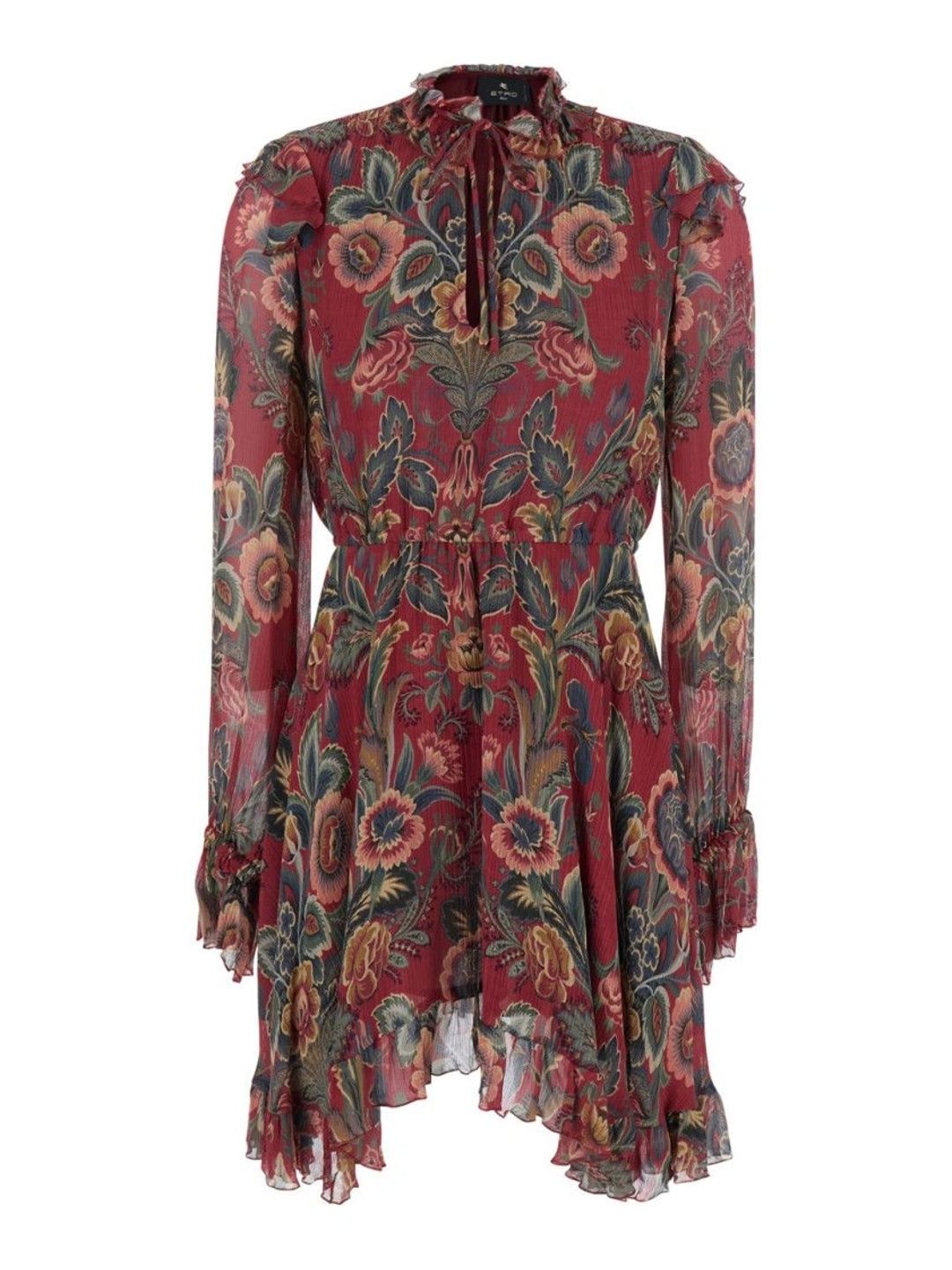 ETRO Floral Print Ruffled A-Line Dress-picture-58