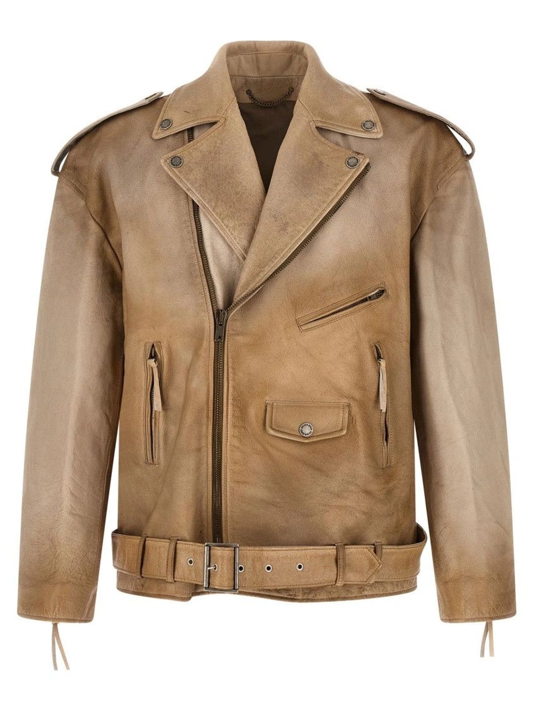 Golden Goose Men Leather Biker Jacket-picture-10