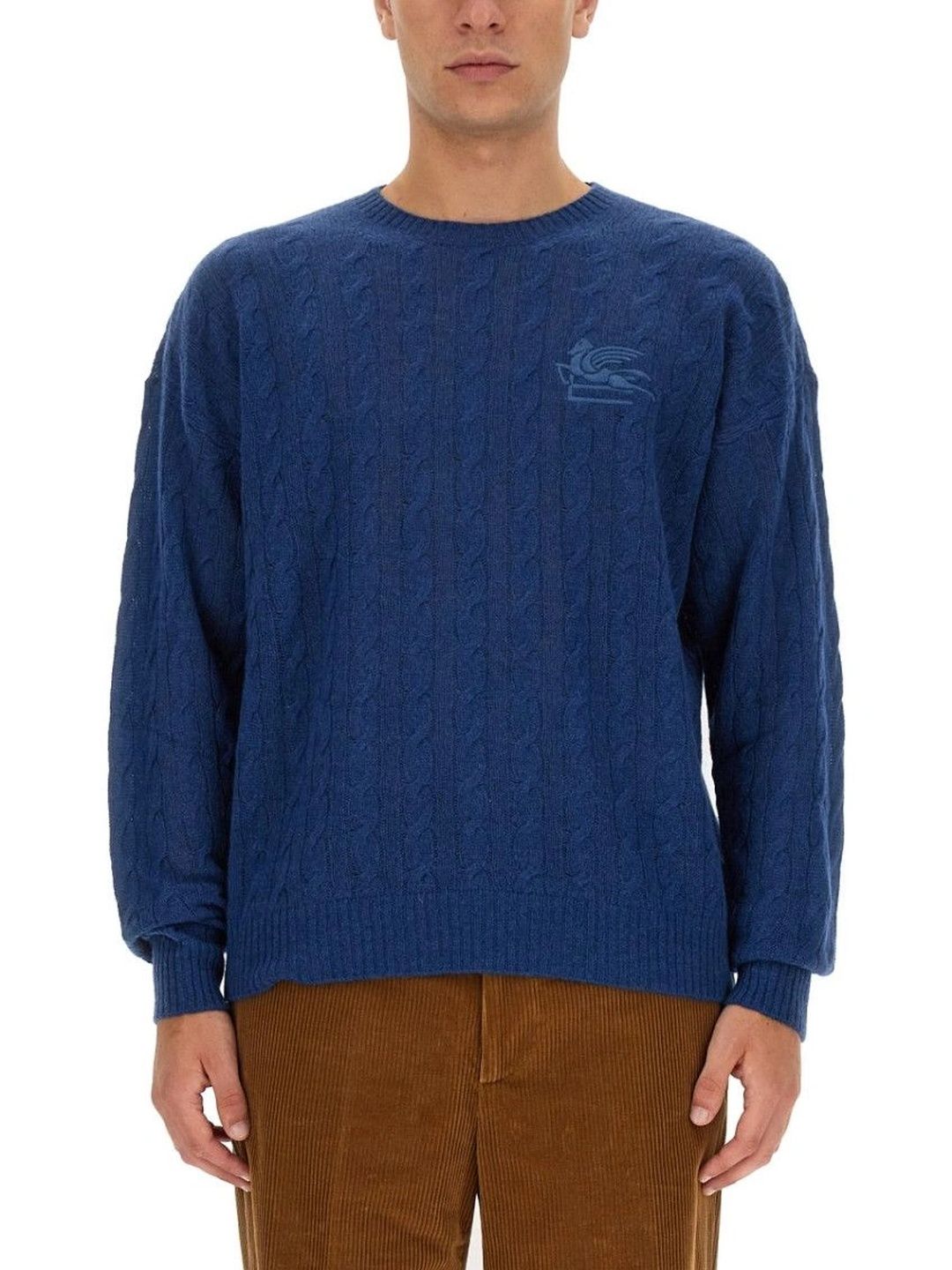 ETRO Men Cable Knit Woollen Pullover-picture-54