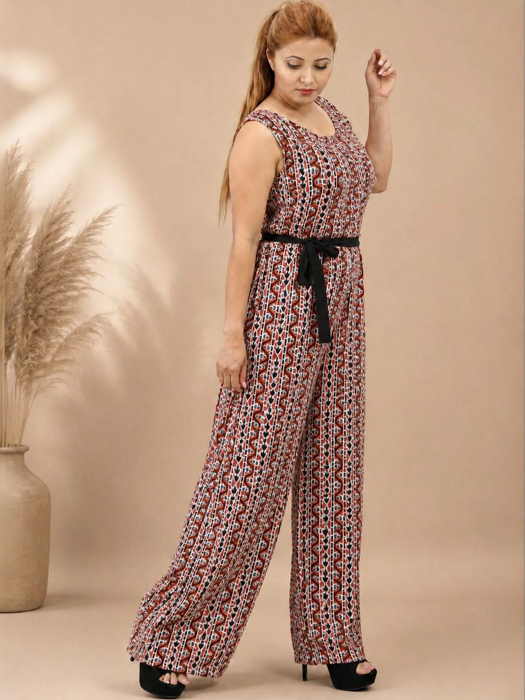 Nine2Five Organic Cotton Printed Basic Jumpsuit-picture-16
