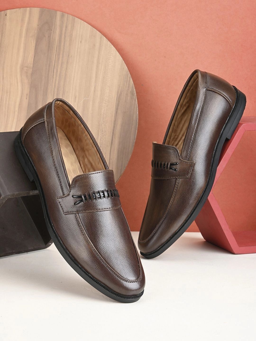 Provogue Men Round-Toe Formal Loafers-picture-23