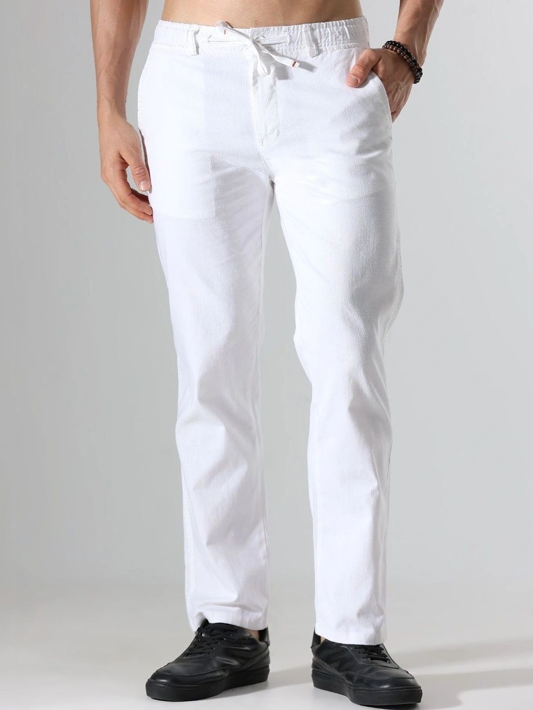 Bellaciao Clothing Co. Relaxed Fit Linen Casual Trousers-picture-57
