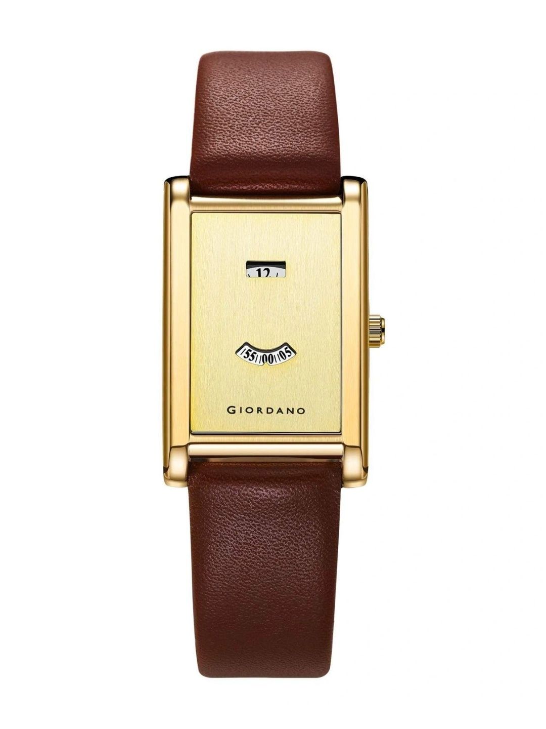 GIORDANO Women Dial & Leather Straps Digital Date Aperture Watch GZ-60190-03-image-22