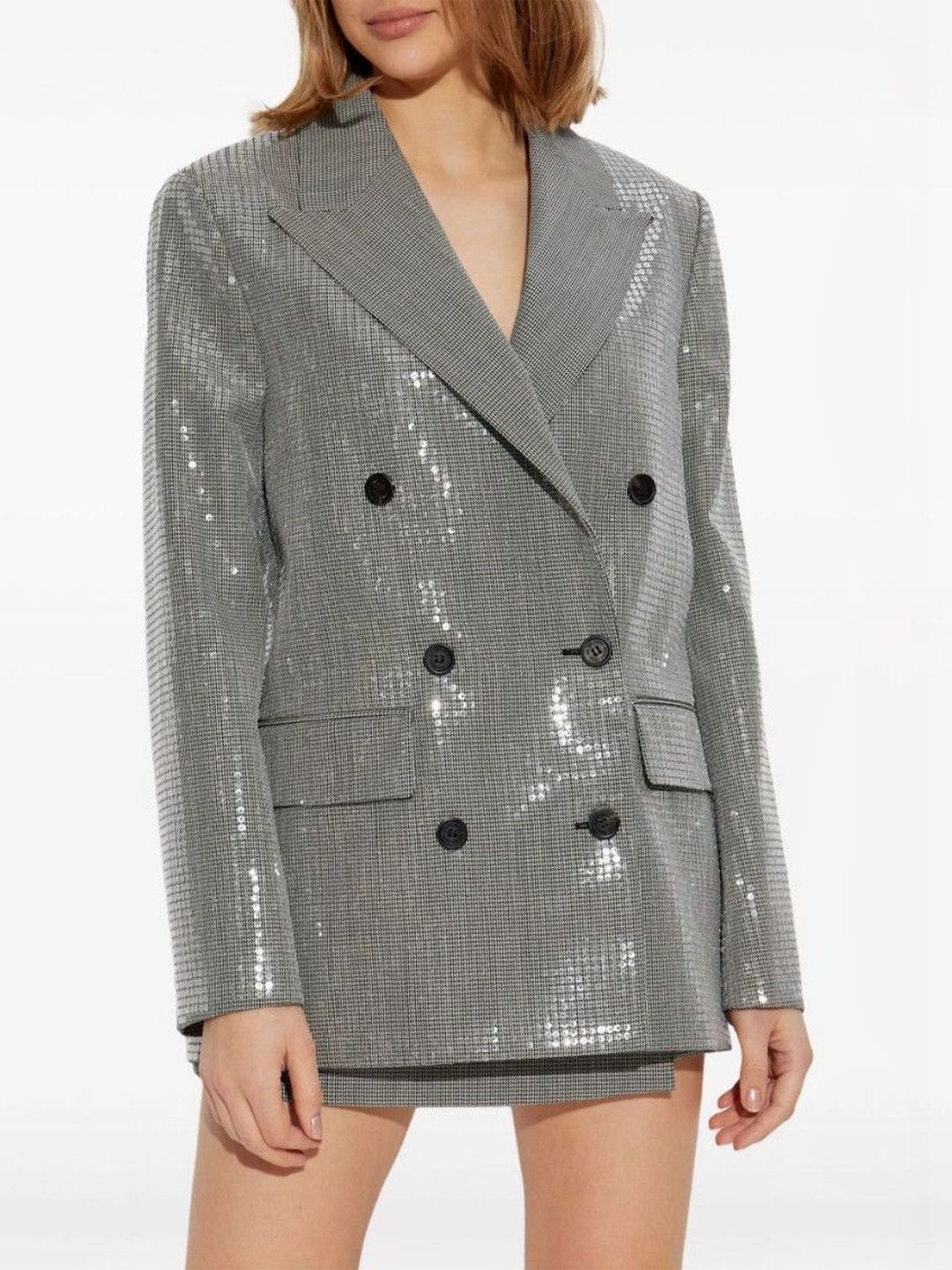 Golden Goose Silver Sequinned Blazer-picture-23