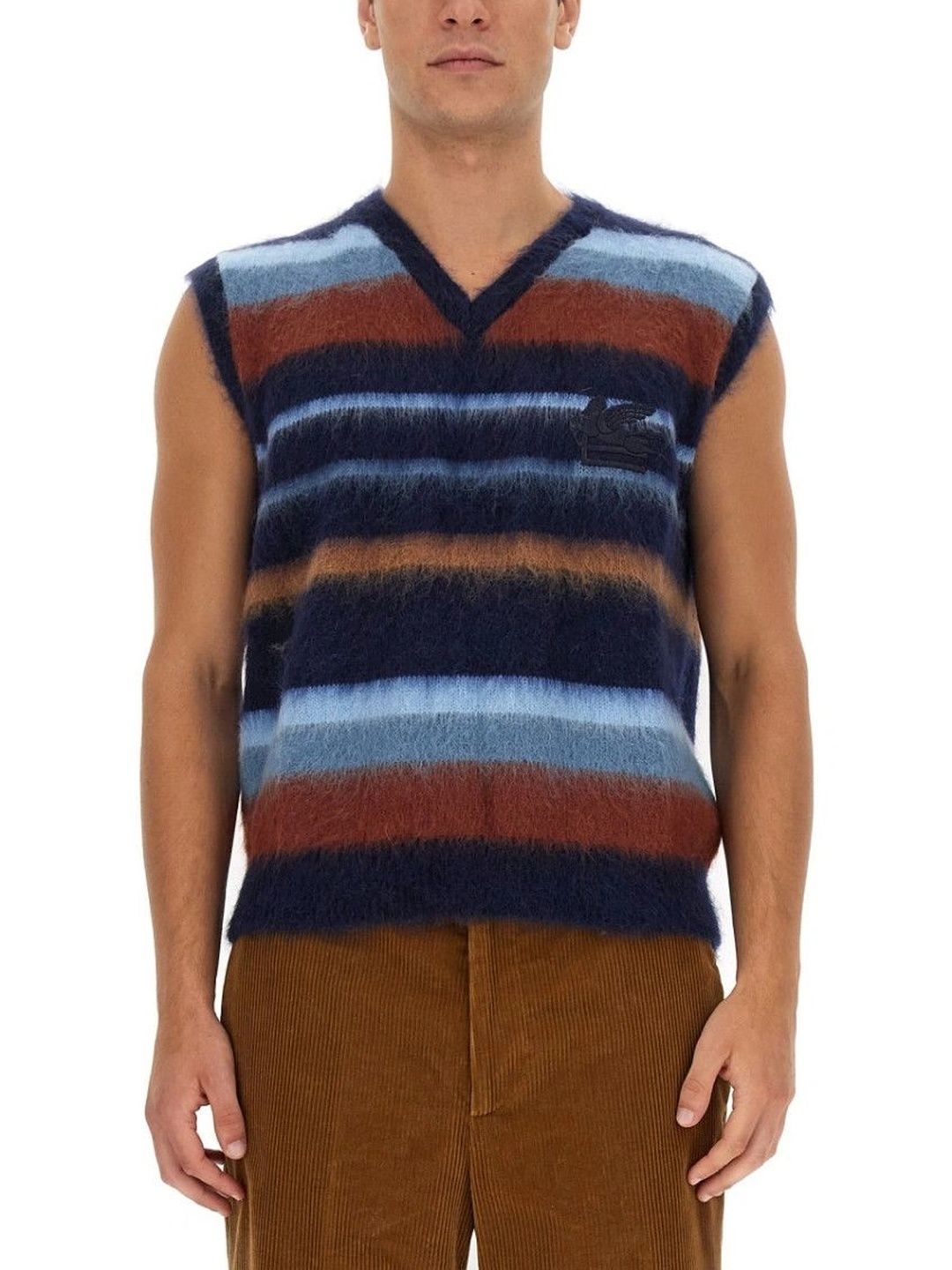 ETRO Men Striped V-Neck T-shirt-picture-53