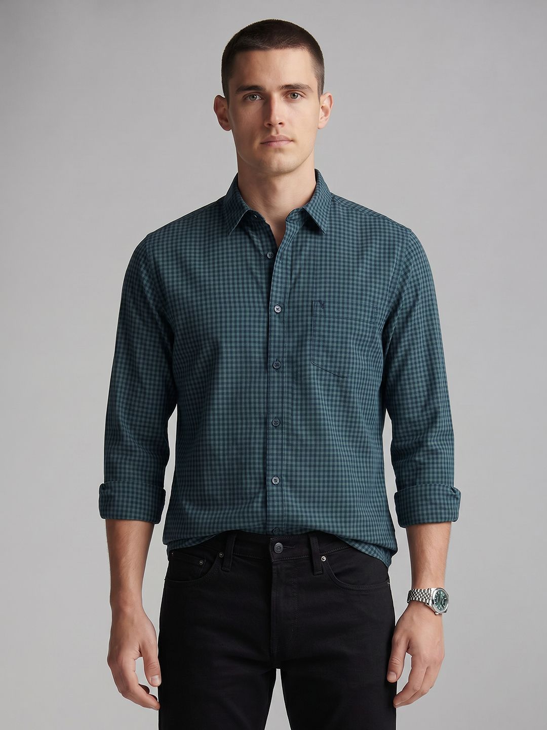 Checked Slim Fit Shirt