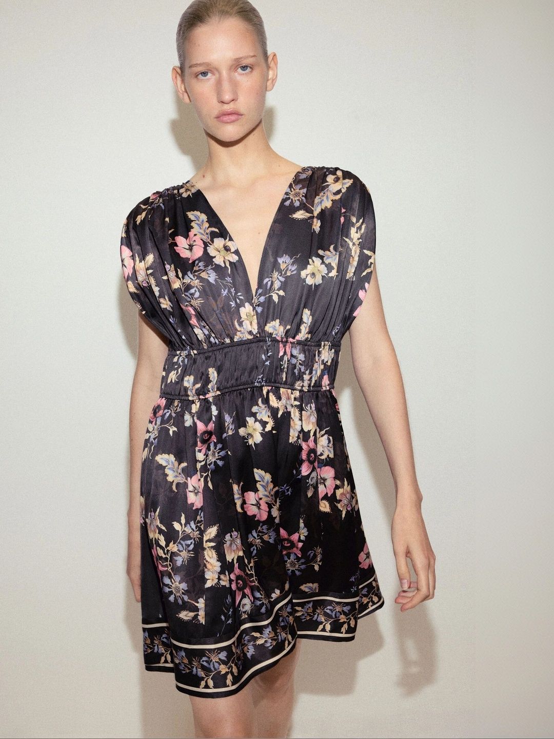H&M Floral Print A-Line Mini Dress-picture-14