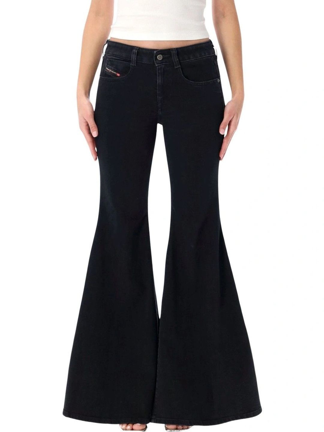 DIESEL Women Flared Mid-Rise Jeans-picture-28