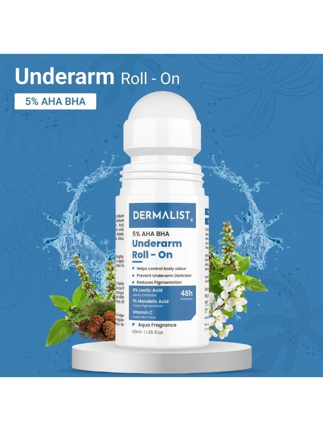Dermalist 5% AHA BHA Underarm Roll On - 40 ml-picture-25