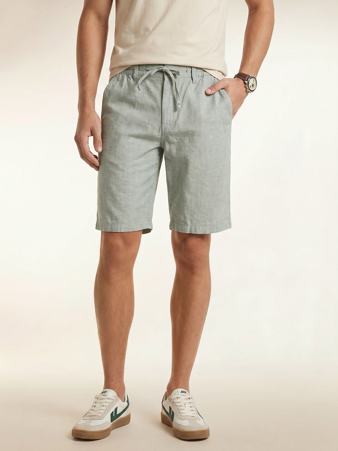 Nautica Men Cotton Linen Shorts-picture-30