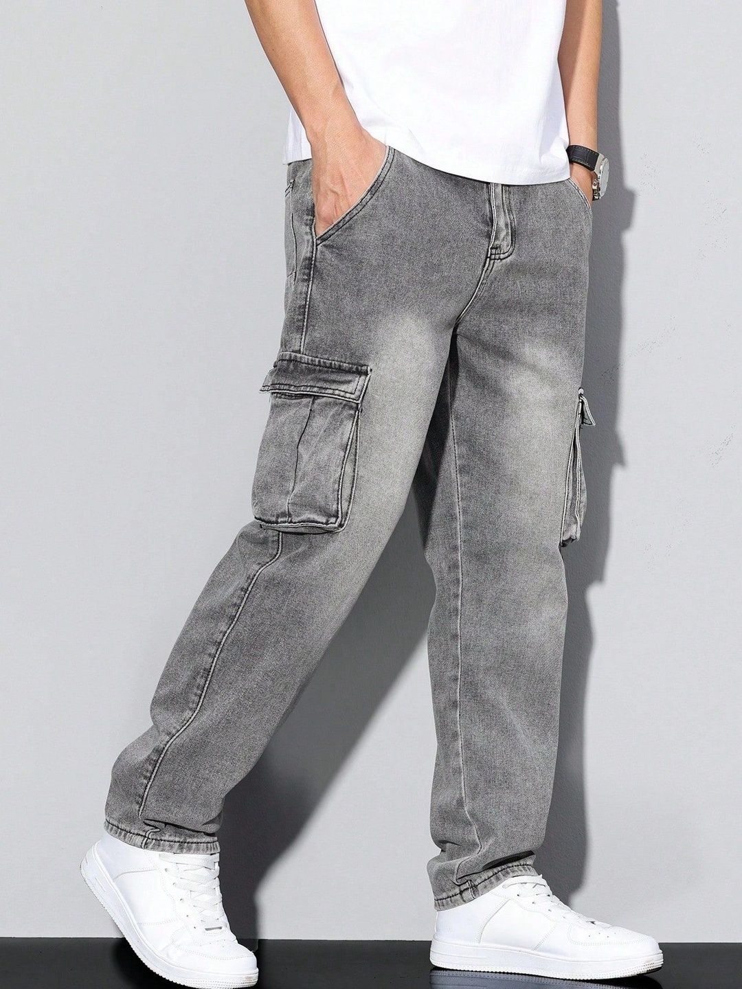 Encrypt Men Regular Fit High-Rise Low Distress Jeans-picture-19