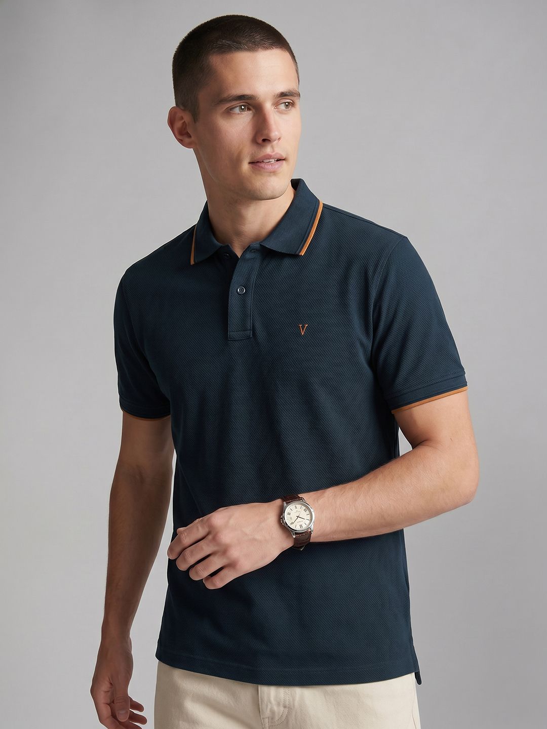 Van Heusen Textured Polo Collar T-shirt-image-35