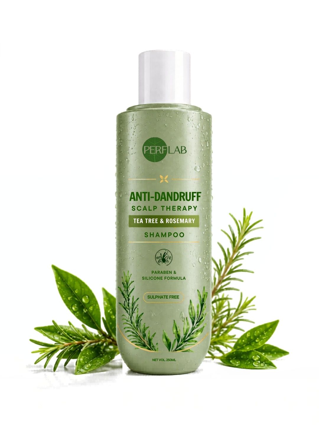 PERFLAB Anti-Dandruff Scalp Therapy Shampoo Tea Tree & Rosemary - 250 ml-picture-0