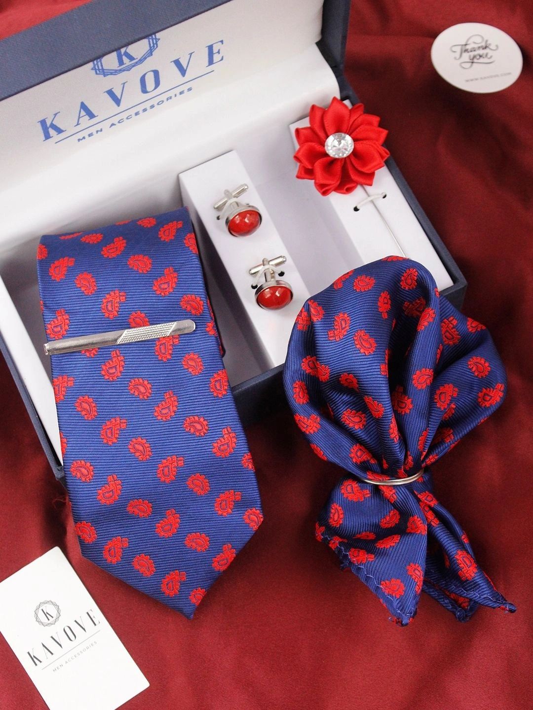 Kavove Men Printed Broad Tie-picture-30
