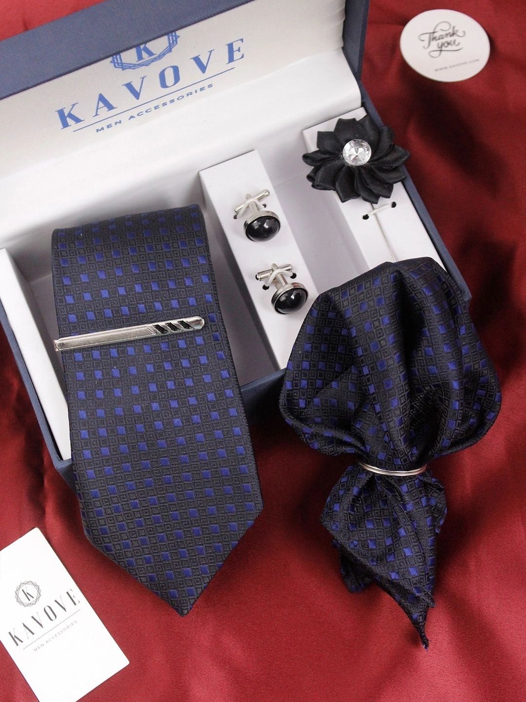 Kavove Men Woven Design Broad Tie-picture-29