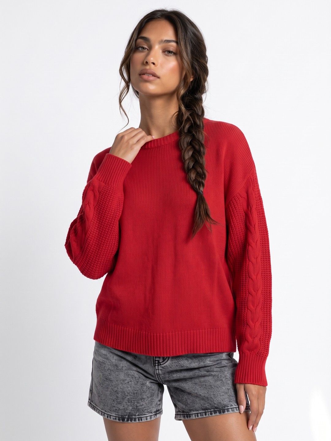 glitchez Round Neck Knitted Pullover-picture-12