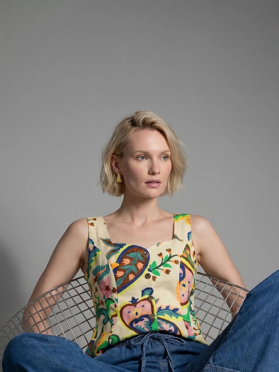 Vero Moda Print Cotton Peplum Top-picture-12