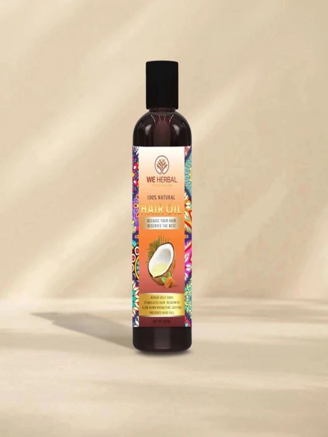 We Herbal Private Limited 100% Natural Hair Oil With Coconut & Almond Oil - 100 ml-image-41