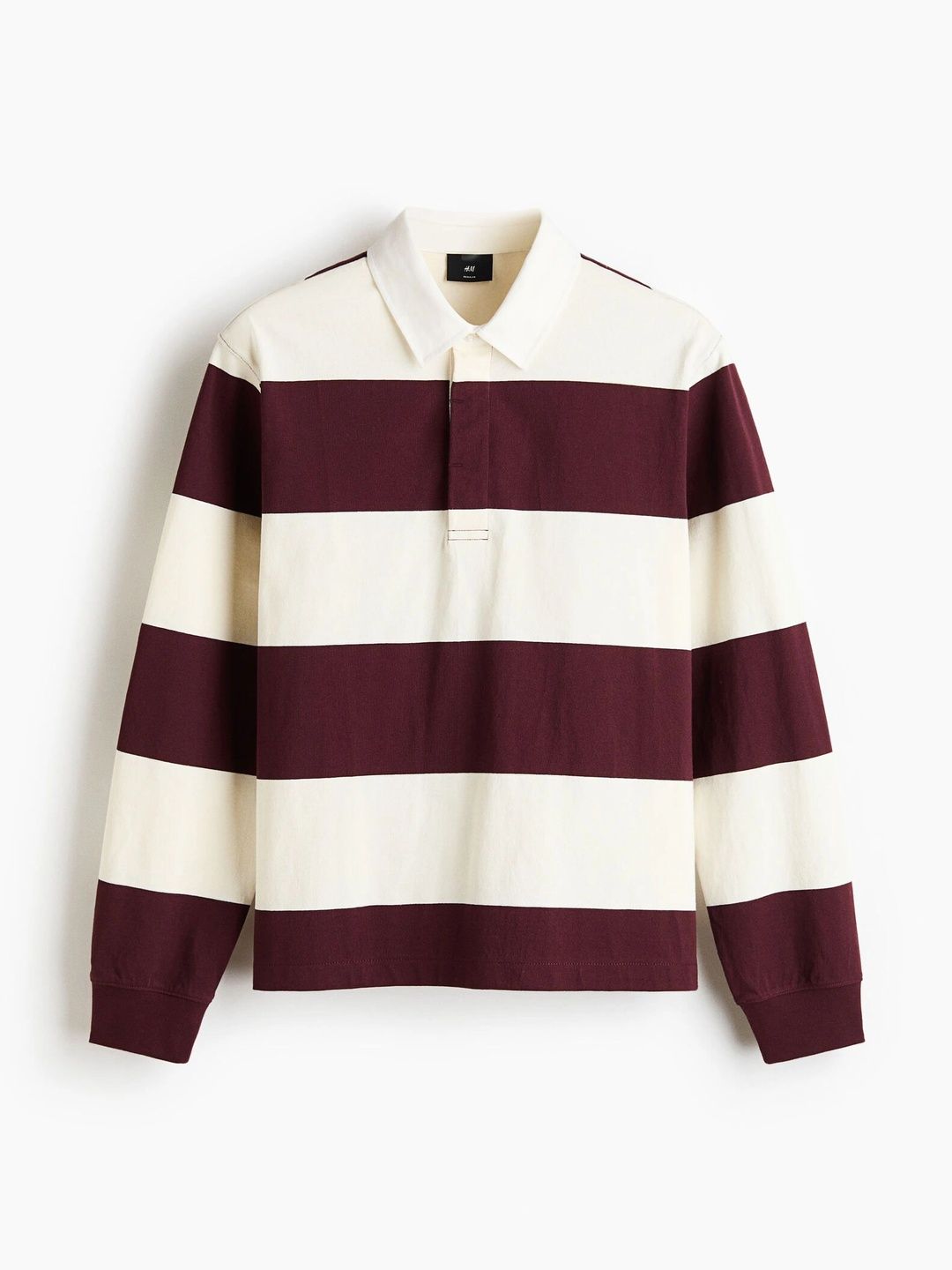 H&M Men Striped Polo Collar T-shirt-picture-42