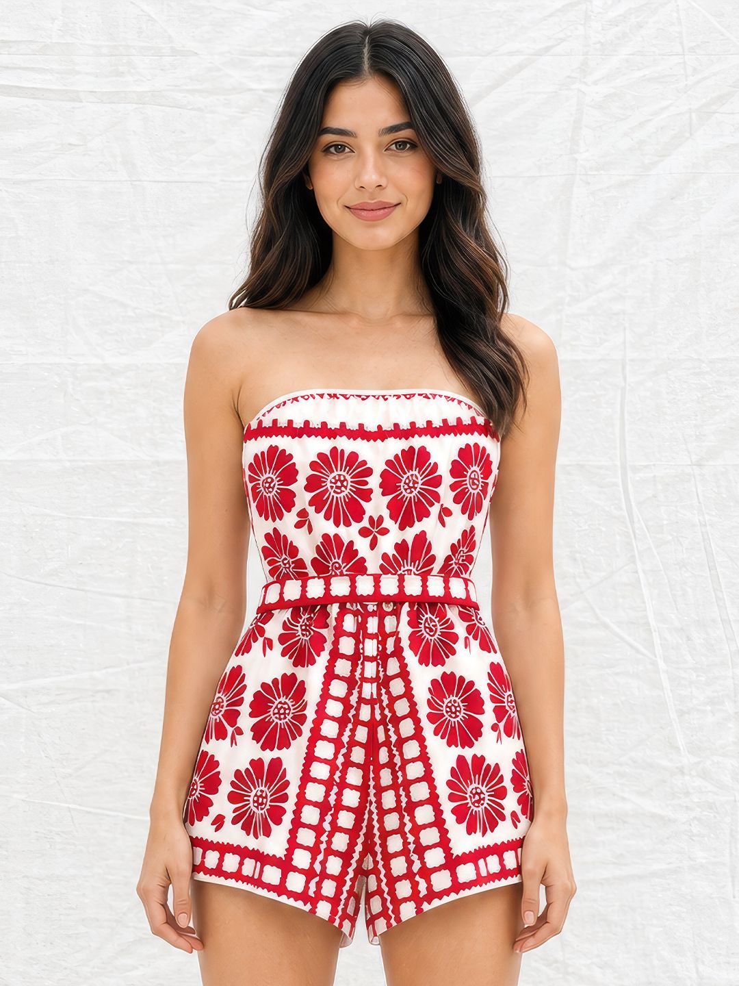 Suo Strapless Printed Jumpsuit-picture-14