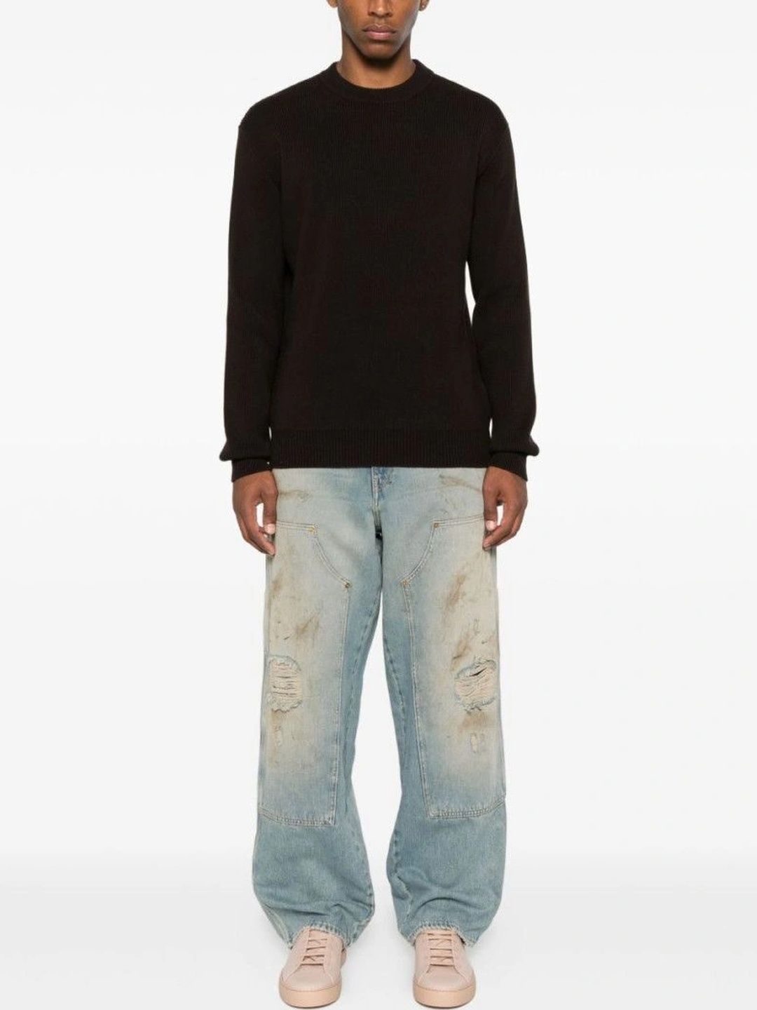Golden Goose Men Relaxed Fit High-Rise Highly Distressed Jeans-picture-40