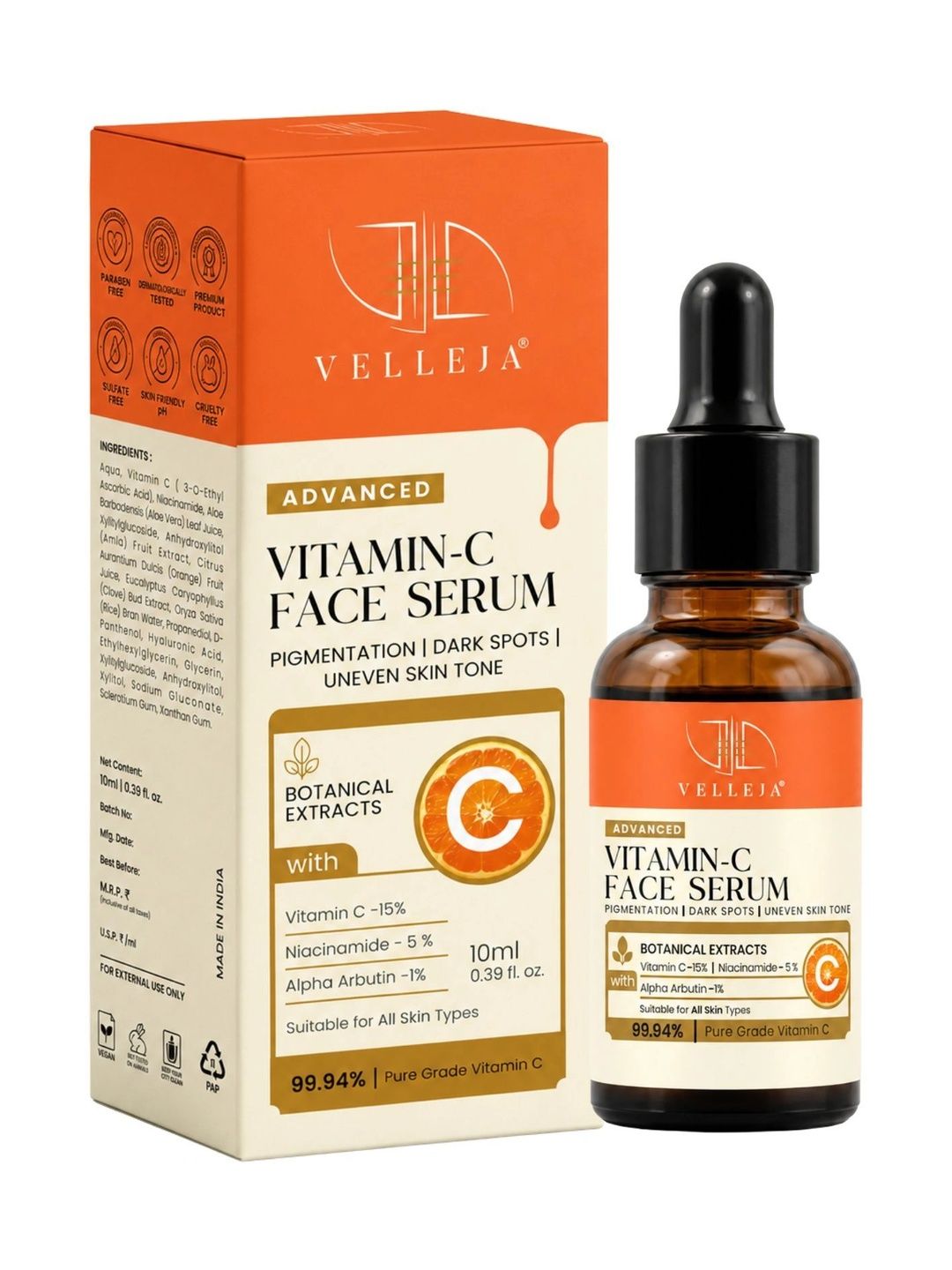 Velleja Advanced 15% Vitamin C Face Serum - 10 ml-picture-35