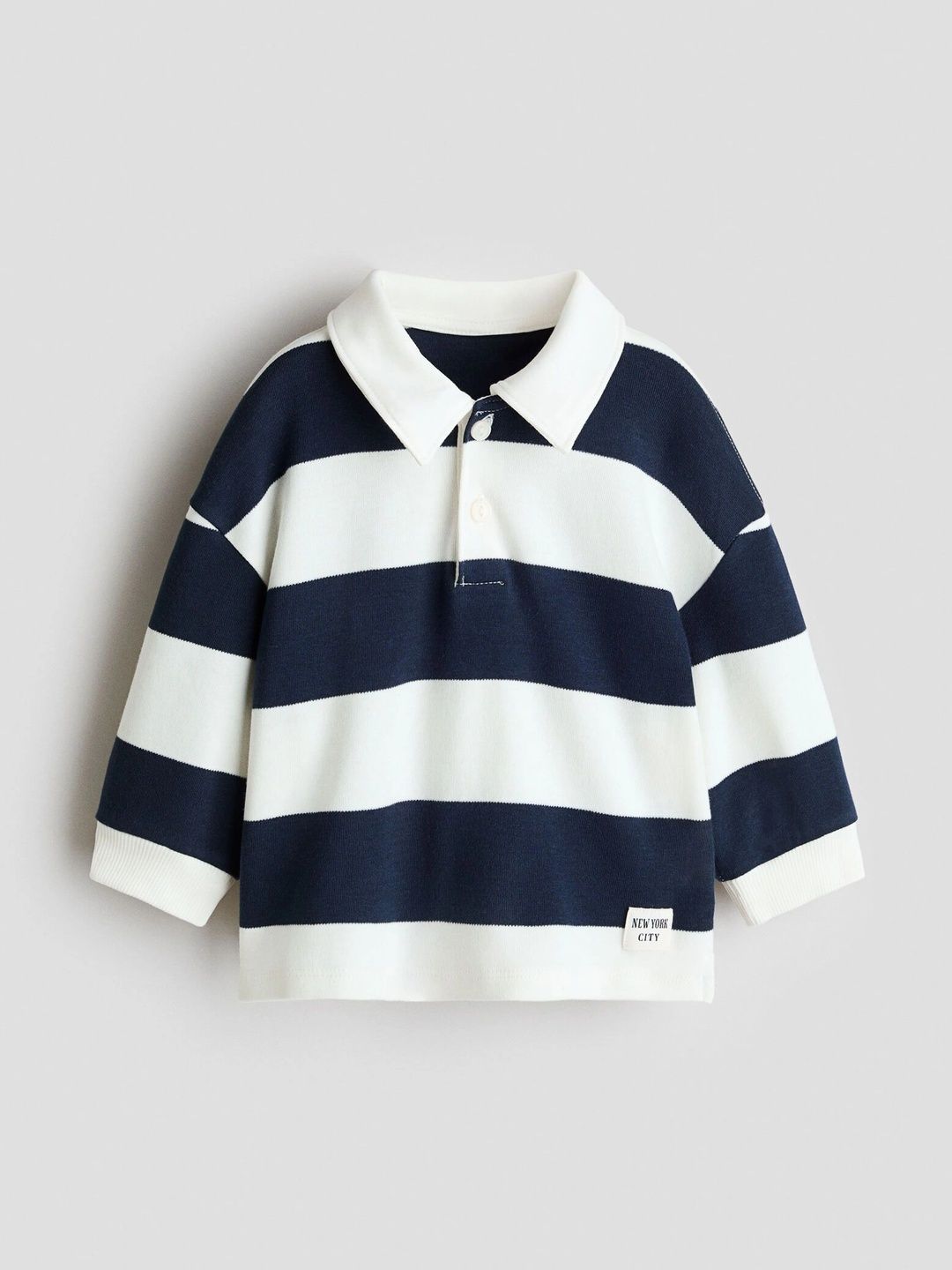 H&M Boys Striped Polo Collar Pockets T-shirt-picture-35