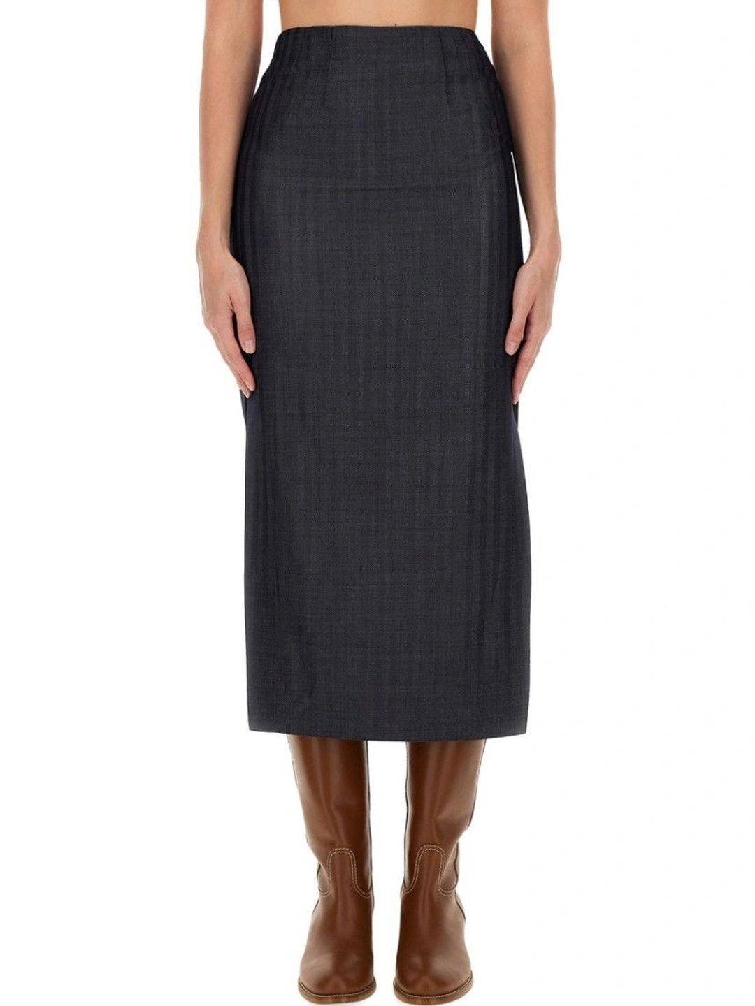 ETRO Women Side Slit Midi Straight Skirt-image-46