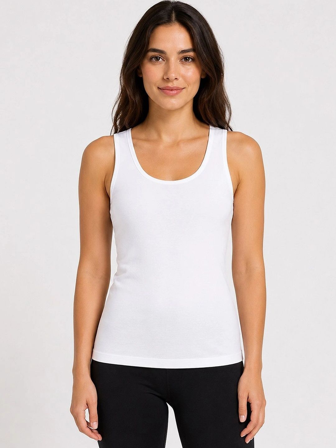 Trendmalls Sleeveless Scoop Neck Non Padded Camisoles-picture-41