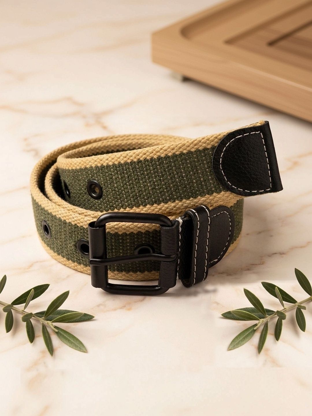 Elligator Men Striped 2 Belt-picture-50