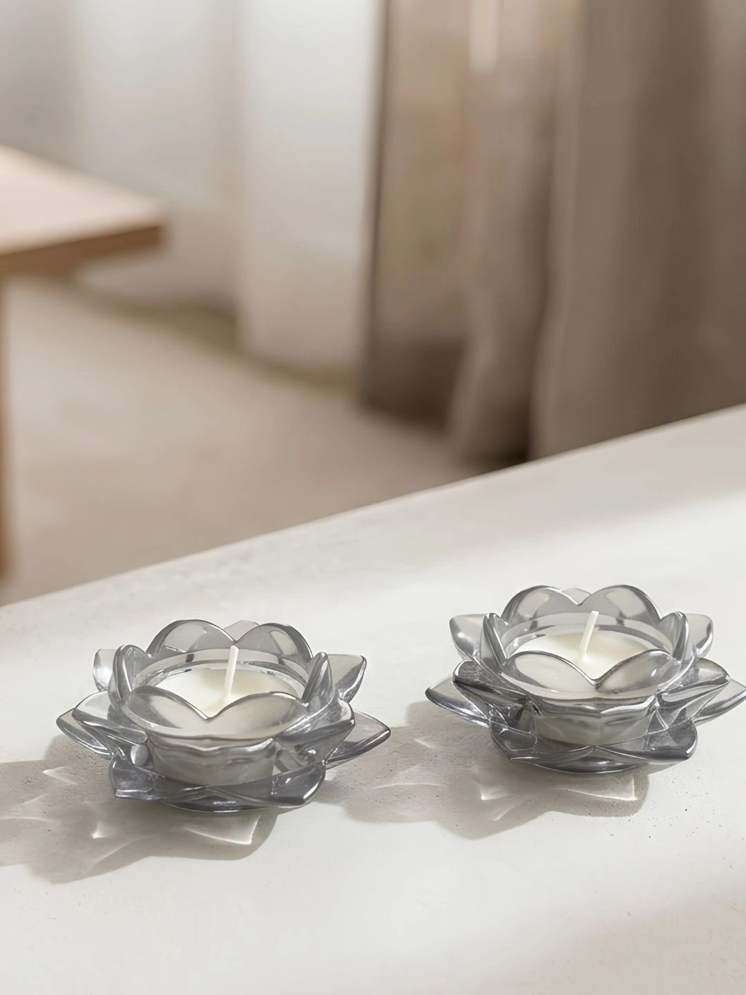 THE HOME CO. Grey 1 pieces Tea Light Candle-picture-21